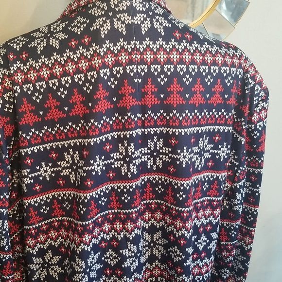 Graphic Print Blazer Preppy Retro Red White & Blue 2 Button Unisex Sz. 2X NWOT - Picture 8 of 13